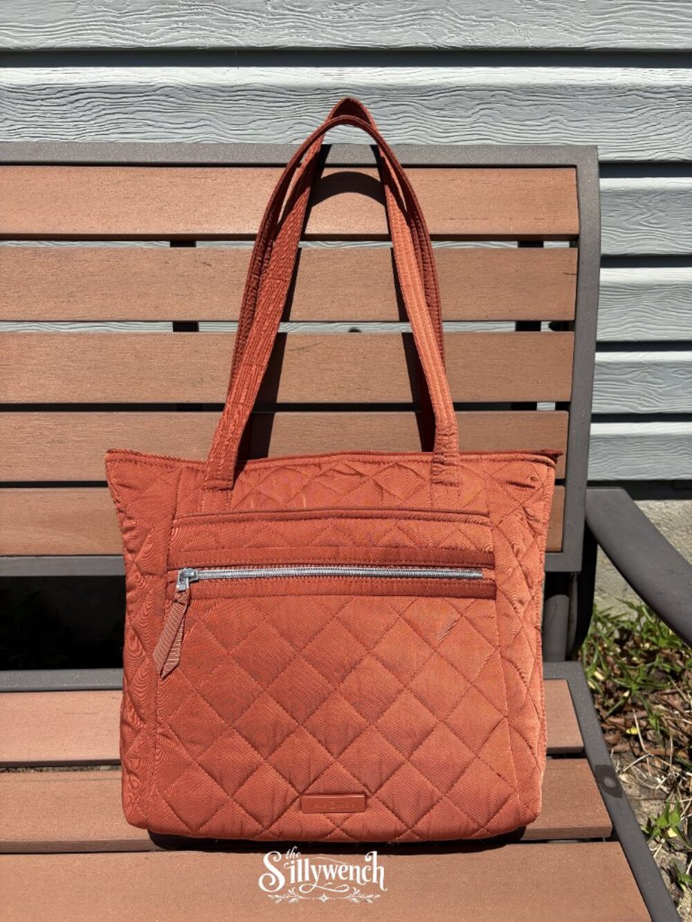 Vera Bradley Toasted Terracotta Small Tote Bag in Performance Twill